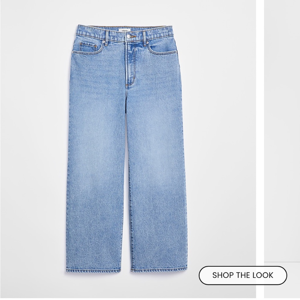 LOFT Rivete High Rise Wide Leg Crop - Picture 7 of 7